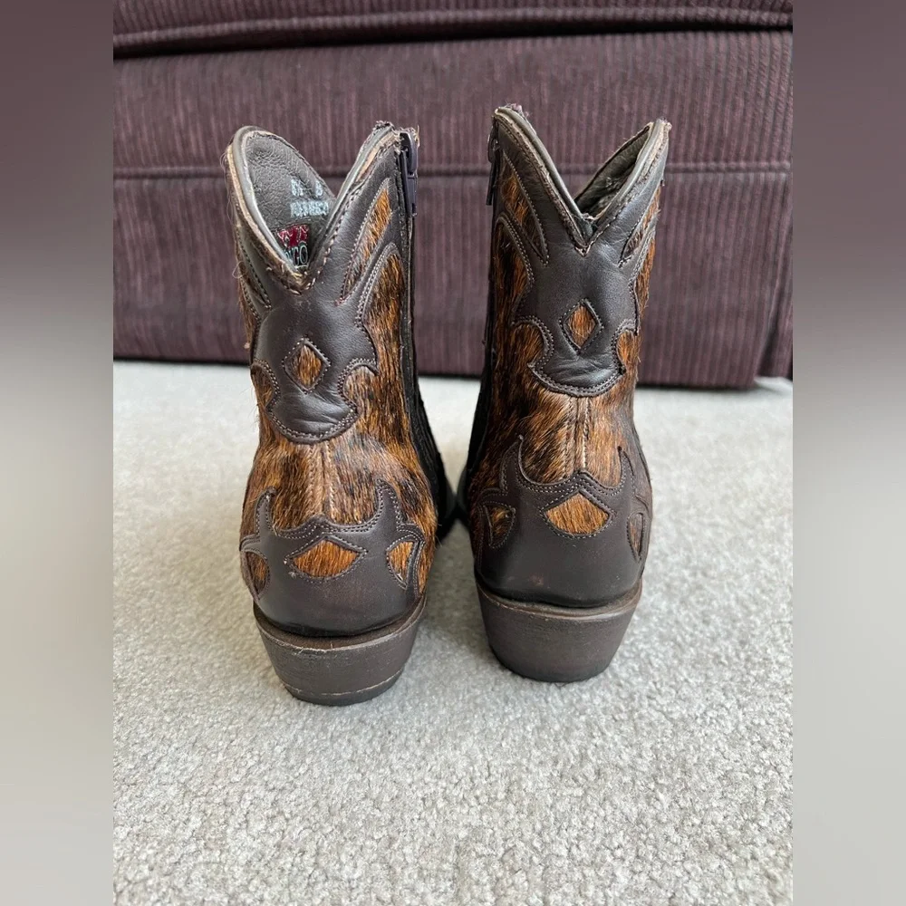 Old Gringo 8.5 B Western Cowboy Boots Zip Ankle Booties - Picture 5 of 7